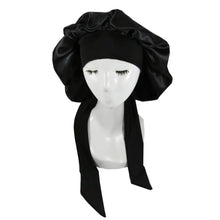 Load image into Gallery viewer, Oversized Satin Tie Bonnet
