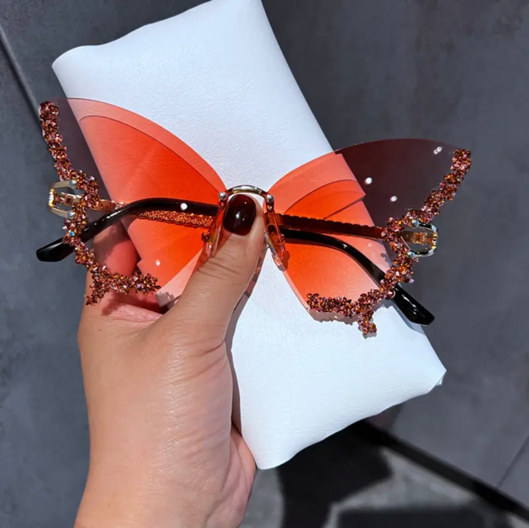 Diamond Edge Butterfly Sunglasses