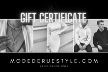Load image into Gallery viewer, Mode De Rue Gift Certificate
