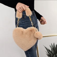 Load image into Gallery viewer, Fur Heart Purse
